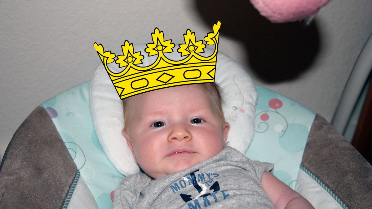 That Poore Baby is the King