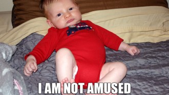 Baby is Not Amused Meme from That Poore Baby