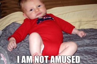 Baby is Not Amused Meme from That Poore Baby