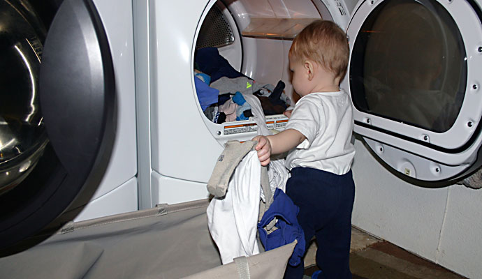 That Poore Baby does laundry all by himself #AVEENO #UnscriptedBeauty