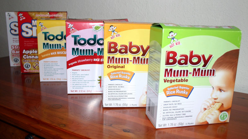 Baby Mum-Mums from the Want-Want Group and National Importers